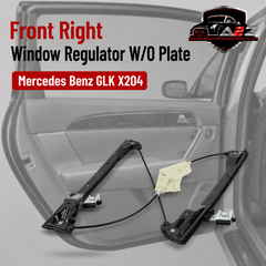 Front Right Window Regulator W/O Plate 2047202079 Compatible With Mercedes Benz GLK X204