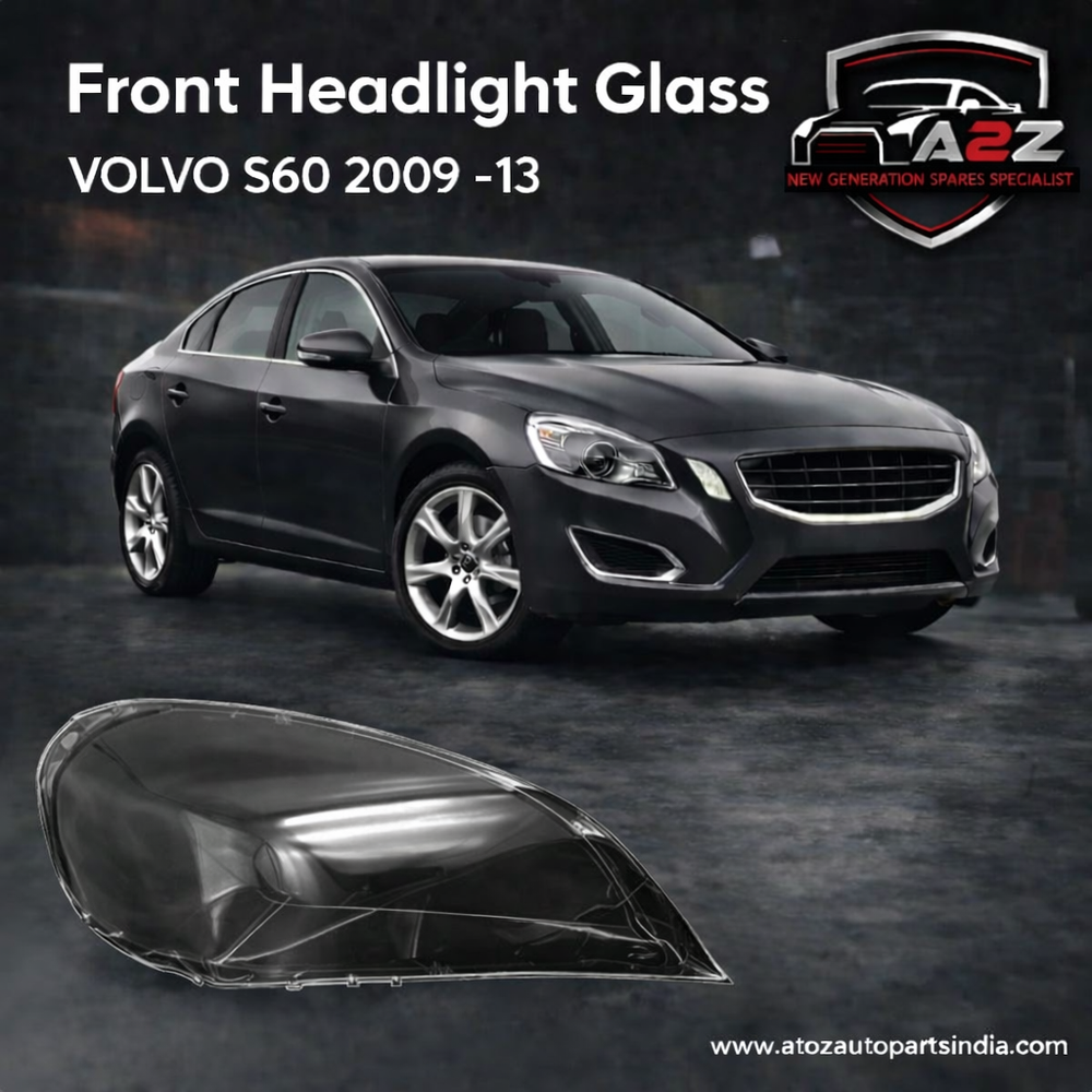Front Headlight Glass Compatible with VOLVO S60 2009-2013