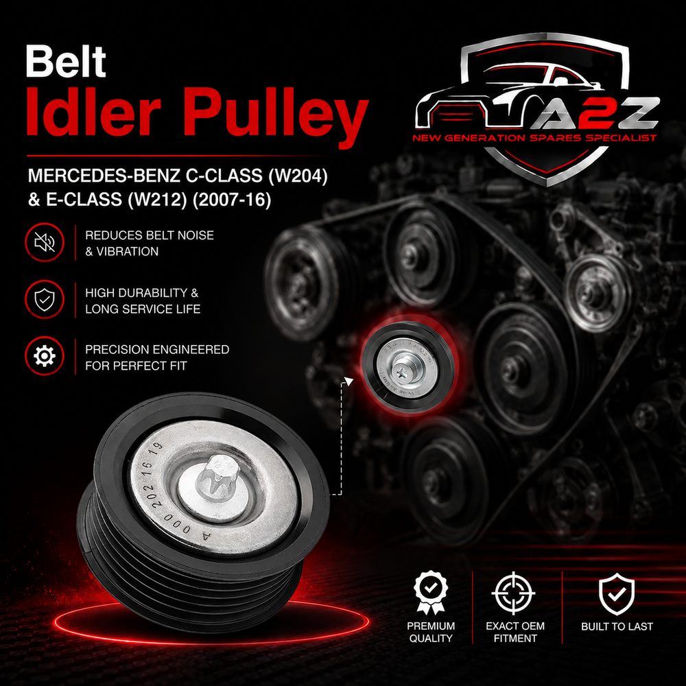 Belt Idler Pulley A0002021619 0002021619 0002021719 Compatible with MERCEDES-BENZ C-CLASS (W204) & E-CLASS (W212) Tag No.3