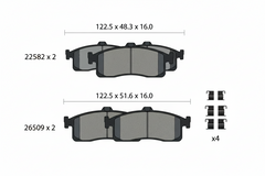 Rear Brake Pads 32287431 &32287430 Compatible With VOLVO S90