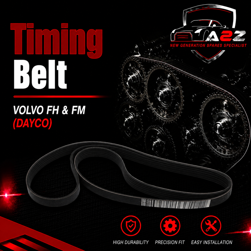 Timing Belt 8PK1535 20430611 21945278 22275091 Compatible With VOLVO FH & FM Tag-BEL-16
