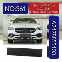 Front Licence Plate Grill 2478855403 Compatible With Mercedes Benz W247 2020-24 Tag No.361