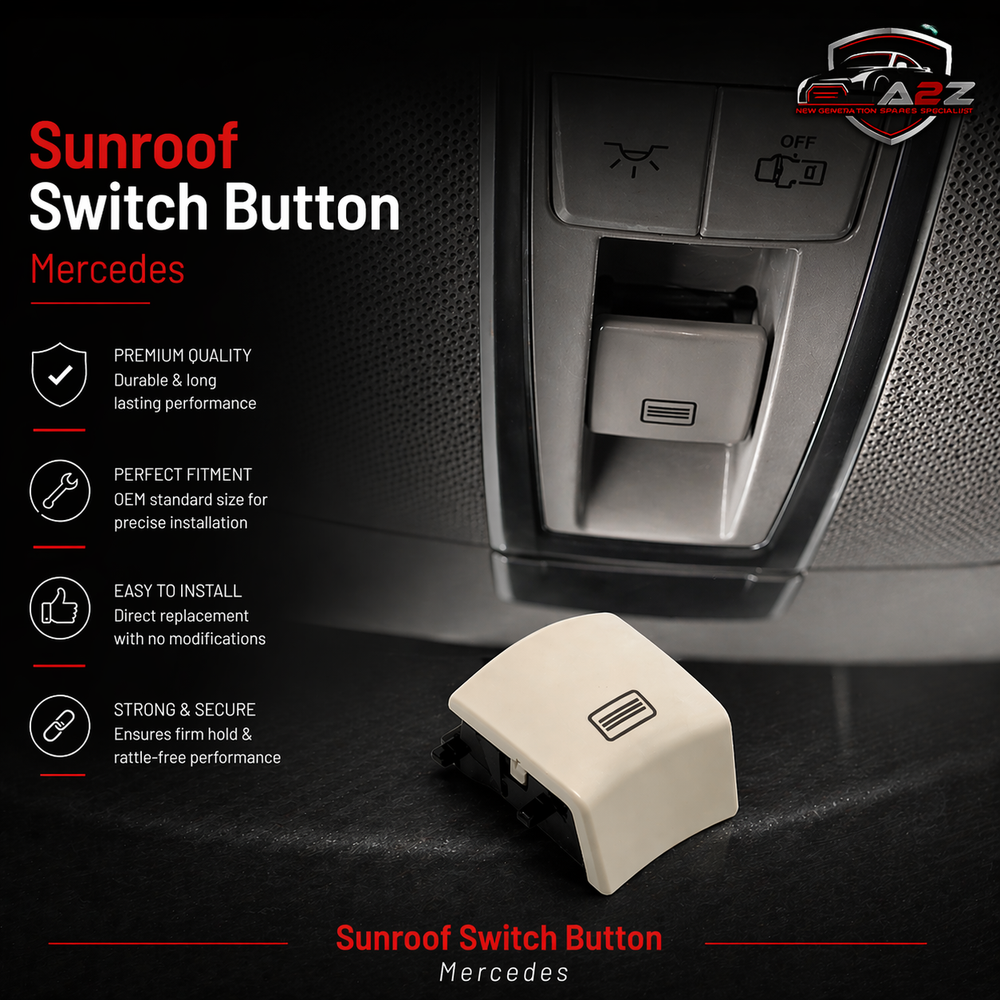 Sunroof Switch Button Light Beige Model-A 1666950000 & Model B 1669062901 Compatible with Mercedes & Mercedes Benz GL/ML/GLE/GLS/G W166 W292 W463