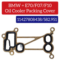 OIL COOLER PACKING 582.951 11427808438 Compatible With BMW 5-SERIES (F10) 5-SERIES Gran Turismo (F07) X5 (E70)