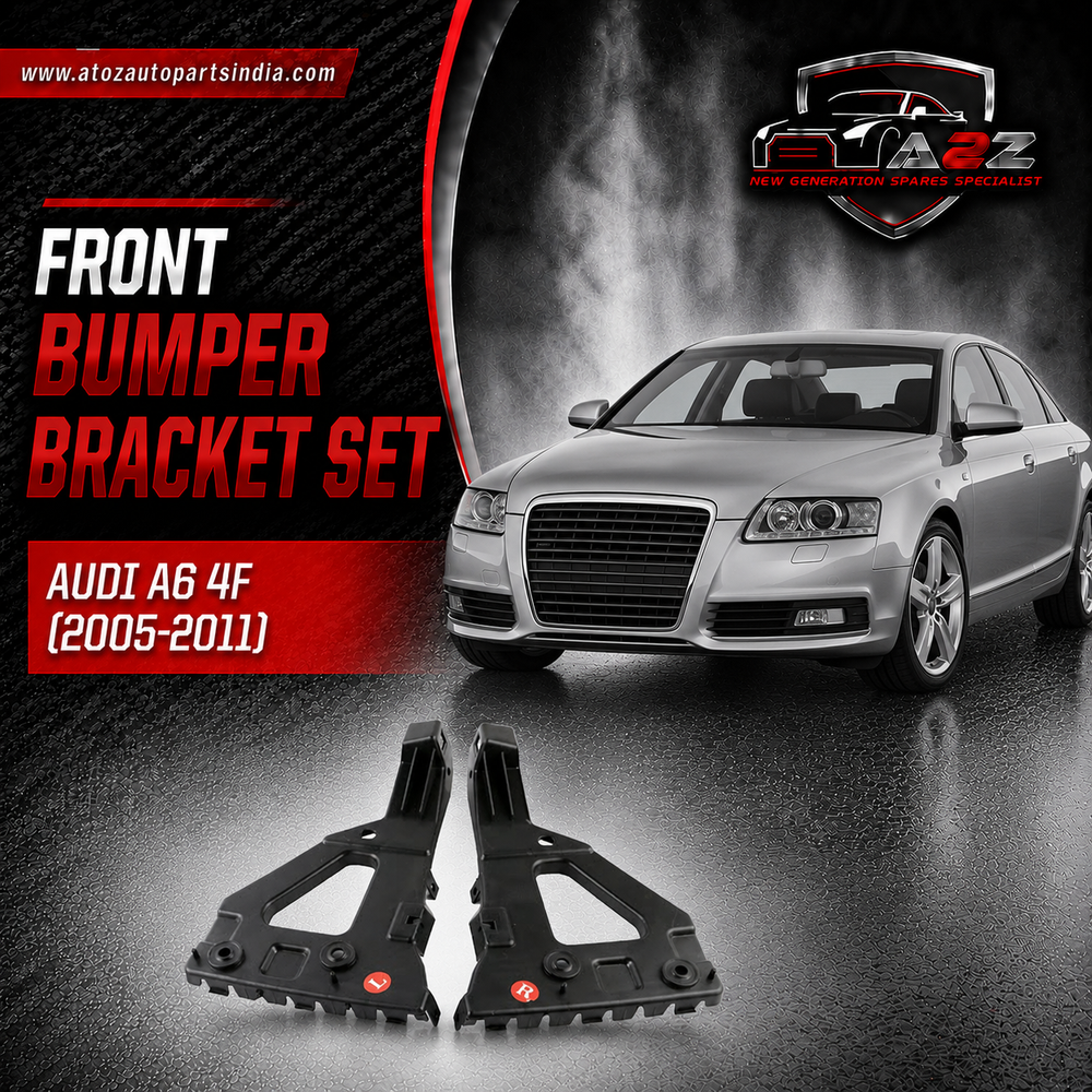 Front Bumper Bracket Right 4F0807228 & Left 4F0807227 Compatible With Audi A6 4F (2005-2011) No:- 73