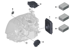 Left LED Headlight Control Module Unit Day Running Light 63117470427 63117493237 (L.H) Left For BMW 3 Gran Turismo F34 Tag-BL-77
