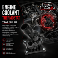 Engine Coolant Thermostat 31686560 31293912 31439968 31474700 31474989 Compatible With VOLVO XC60/S80 Tag No.125