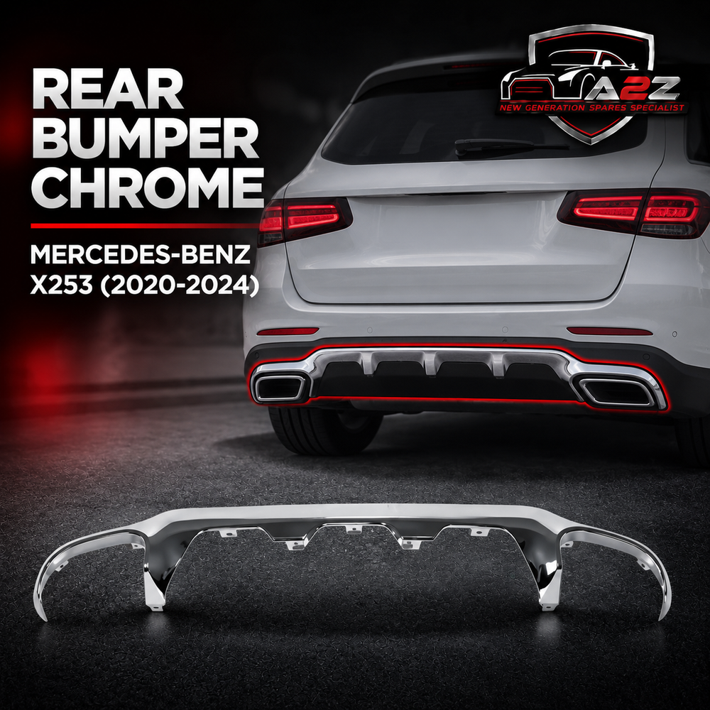 Rear Bumper Chrome 2538859202 Compatible With MERCEDES-BENZ GLC (X253) (2020-2024) Tag No.216