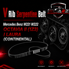 V-ribbed Serpentine Belt 0029936796 Compatible With Mercedes Benz W221 W222