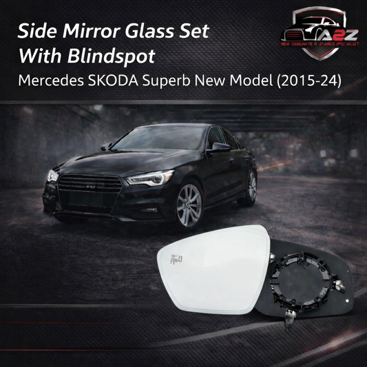Side Mirror Glass Set Left 3V0857521M & Right 3V0857522M Compatible With SKODA Superb New Model