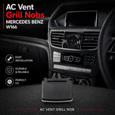 Rear Air Conditioner Back Ac Vent Grille Outlet Tab Clip Slider Repair Kit 1668300554 Compatible With MERCEDES BENZ ML-CLASS W166 & GL-CLASS W166 & GLE W166 & M-CLASS W166 & GLS W166 (Set)