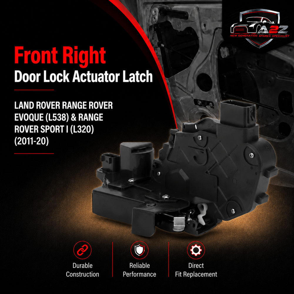 Front Right Door Lock Actuator Latch LR091525 Compatible With LAND ROVER RANGE ROVER EVOQUE (L538) & RANGE ROVER SPORT I (L320) (2011-20)