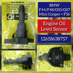 Engine Oil Level Sensor 12618638757 Compatible With BMW 2 Series (F44), X1 (F48) & Mini Cooper Hardtop (F56)
