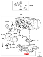 Headlight Bracket Right LR001541 & Left LR001542 Compatible With Land Rover 2/ Free Lander 2 - L359 (2009-2015) Tag No.3352