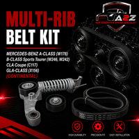Multi Rib Belt Kit 5PK1745K1 25195388 55565236 Compatible With MERCEDES-BENZ A-CLASS (W176) B-CLASS Sports Tourer (W246, W242) CLA Coupe (C117) GLA-CLASS (X156) (CONTINENTAL)