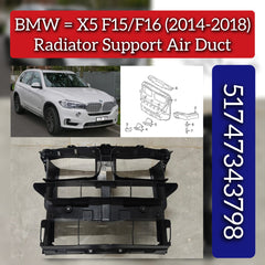 Radiator Support Air Duct 51747343798 Compatible With BMW X5 (F15/F16) (2014-2018)