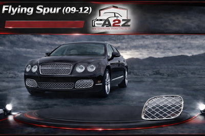 Silver Fog Lamp Cover Set Left 3W5807682 & Right 3W5807683 Compatible With Bentley Flying Spur (2009-2012) Tag No.1001