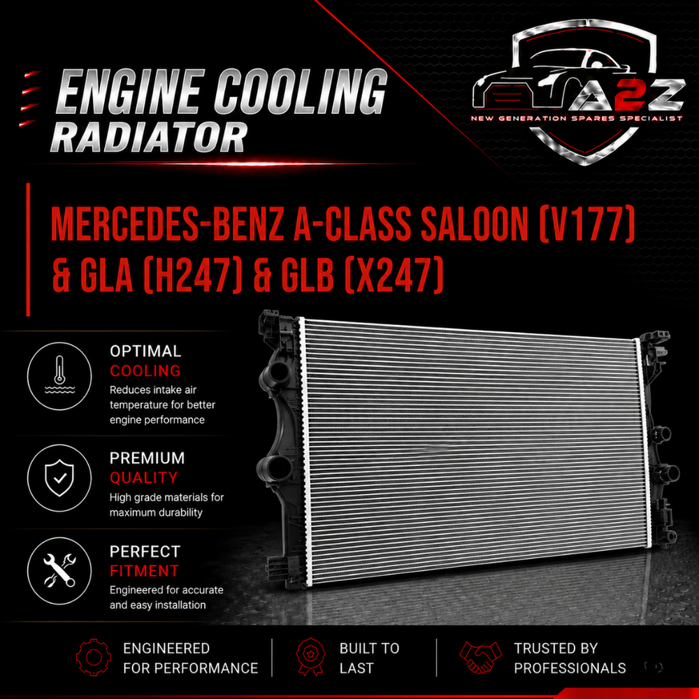 Engine Cooling Radiator 2475000203 A2475000203 Compatible with MERCEDES-BENZ A-CLASS Saloon (V177) & GLA (H247) & GLB (X247)