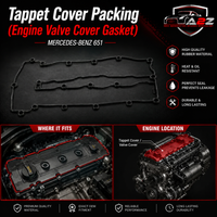 Tappet Cover Packing (Engine Valve Cover Gasket) A65101660021 6510160021 Compatible With MERCEDES-BENZ 651 Tag-TC-03