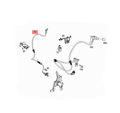 Front Left ABS Wheel Speed Sensor 2125400117 2129050200 A2125400117 A2129050200 Compatible With MERCEDES-BENZ CLS C218 & E-CLASS W212