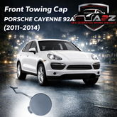 Rear Bumper Tow Towing Cap Cover Hook Left 95850544900 Right 95850545000 Compatible with PORSCHE CAYENNE (92A) (2011-2014) Tag No.140