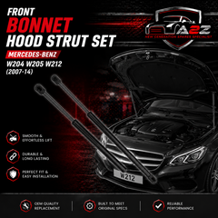 Front Bonnet Hood Strut Set 2049800064 Compatible With MERCEDES-BENZ C-CLASS (W204) & C-CLASS (W205) & CLS (C218) & E-CLASS (W212)