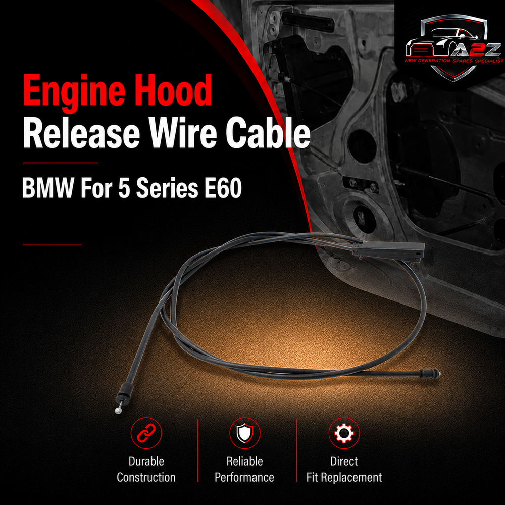 Engine Hood Release Wire Cable 51237184454 51234419130 51237034259 51237034260 Compatible With BMW For 5 Series E60