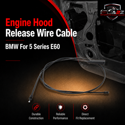 Engine Hood Release Wire Cable 51237184454 51234419130 51237034259 51237034260 Compatible With BMW For 5 Series E60