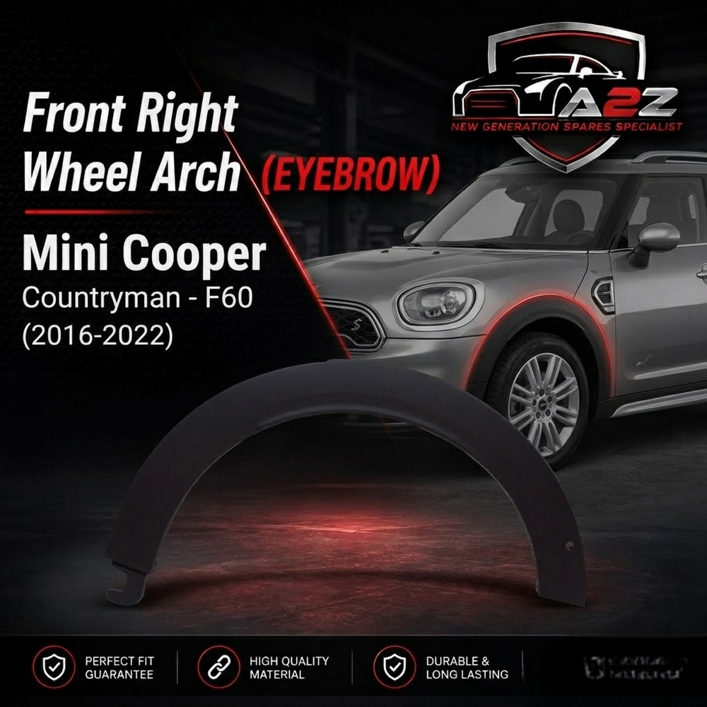 Front Right Wheel Eyebrow 51777389366 Compatible With Mini Cooper Countryman - F60 (2016-2022) Tag No.158