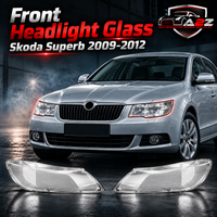 Front Headlight Glass Compatible With Skoda Superb 2009-2012