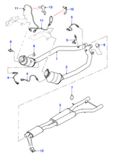 Oxygen Sensor C2D39892 Compatible With JAGUAR F-TYPE Convertible (X152) F-TYPE Coupe (X152) XF I (X250) XJ (X351)