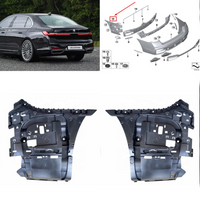 Rear Bumper Bracket Left 51128076817 & Right 51128076818 Compatible With BMW 7 SERIES G12 LCI (2020-2022) Tag No.1803