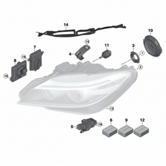 Blaster(Headlight Ballast) 63127296090 63117237647 63127172536 63127250624 63117318327 63117317408 For BMW 3 Series F30 & 5 Series F10, 7 Series F02 Tag-BL-01