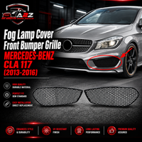 Fog Lamp Cover Front Bumper Grille Compatible With MERCEDES-BENZ CLA 117 2013-2016 Fog Lamp Cover Left 1178851722 & Right 1178851822 Tag-FC-202