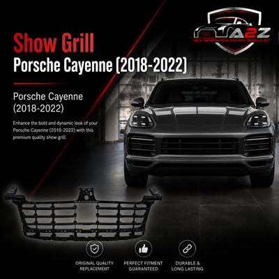 Show Grill 9Y0807683 Compatible With Porsche Cayenne (2018-2022) Tag No.1