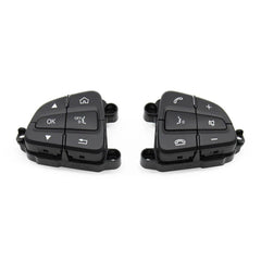 Steering Wheel Buttons Assembly Black Left 09990502009107 Right 09990503009107 Compatible With Mercedes Benz