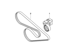 Belt Tensioner With Pulley 11287524267 1128144037 Compatible with BMW 3 Series (E90) & 5 Series (E60) & X1 (E84) Z4 Roadster (E85)