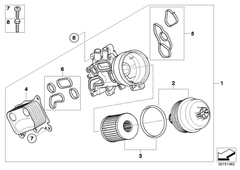 Oil Cooler 11427552687 For Mini Cooper S/JCW N14 1.6L R55 Tag-O-79