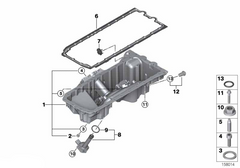 Engine Oil Pan 11137560308 Compatible With BMW E70 E71