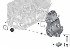 Engine Timing Oil Crankshaft Seal 584.160 11117802665 Compatible With BMW 5-SERIES (F10) X1 (E84) 1-SERIES(F20) 3-SERIES (E90) 3-SERIES (F30, F80) 3-SERIES Gran Turismo (F34) 5-SERIES (E60) X3 (E83) X3 (F25)