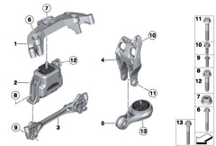 Lower Engine Motor Mount 22119806994 Compatible With MINI COUNTRYMAN R60
