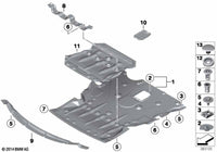 Engine Splash Shield 51757241772 Compatible With BMW For Series 1 2 3 F20 F21 F22 F30 F31 F32 F34 F35 (2012-19)