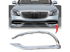 Front Bumper Chrome Right 2228854600 & Left 2228854500 Compatible with MERCEDES-BENZ E-Class W222 (2018-20) Tag No.220