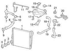 Coolant Bottle 98110604705 For Porsche Cayman Tag-B-41