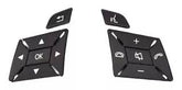Steering Wheel Buttons Standard Model Black 16690528009107 16690529009107 Compatible With Mercedes Benz ML GL G Class W166 W463