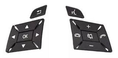 Steering Wheel Buttons Standard Model Black 16690528009107 16690529009107 Compatible With Mercedes Benz ML GL G Class W166 W463