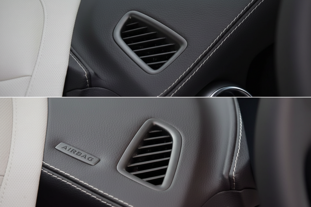Front Ac Vent Dashboard Left & Right (Set) 25368038029 Compatible With BENZ 253 Black