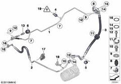 Hose Pipe 64509224836 Compatible With BMW E89 / Z4