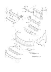 Front Bumper Member Bracket 16D805705 Compatible With Volkswagen For JETTA Tag No.286