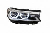 Headlight Headlamp Left 63117408709 & Right 63117408710 (Without Blaster) Compatible With BMW 7 Series G11 (2016-2018) LED +Adaptive